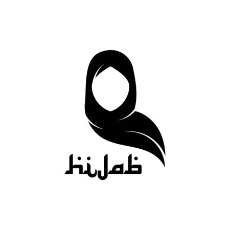 Muslimah hijab Logo template vector illustration designのイラスト素材