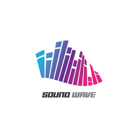 Audio technology, music sound waves vector icon illustrationのイラスト素材