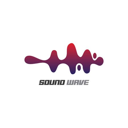 Audio technology, music sound waves vector icon illustrationのイラスト素材