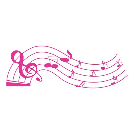 Music note symbols logo and icons templateのイラスト素材