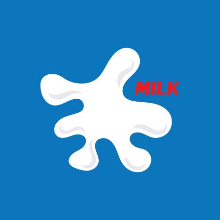 Splash MILK vector illustration Background design templateのイラスト素材