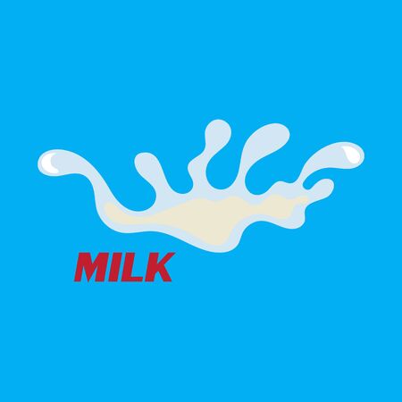 Splash MILK vector illustration Background design templateのイラスト素材