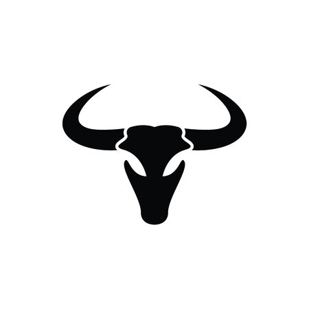 BULL Horn Logo Template vector icon illustration designのイラスト素材