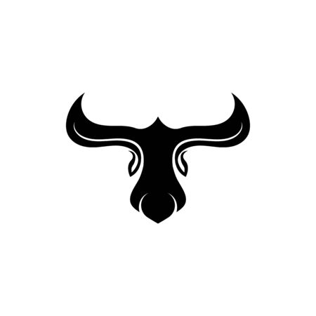BULL Horn Logo Template vector icon illustration designのイラスト素材