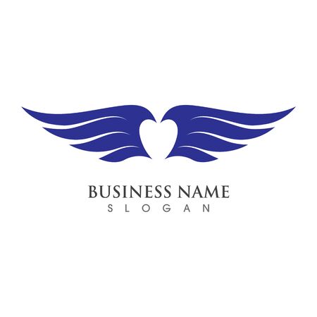 Wing Logo Template vector illustration concept designのイラスト素材