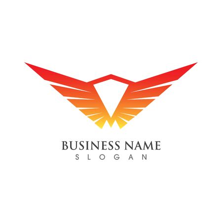 Wing Logo Template vector illustration concept designのイラスト素材