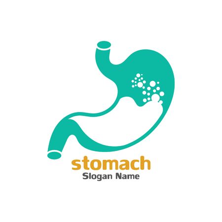 Stomach care icon logo designs concept vector illustrationのイラスト素材