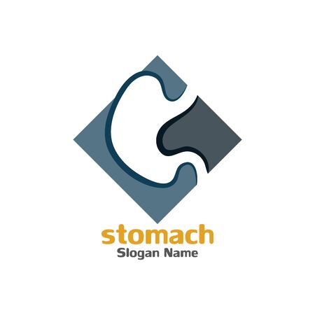 Stomach care icon logo designs concept vector illustrationのイラスト素材