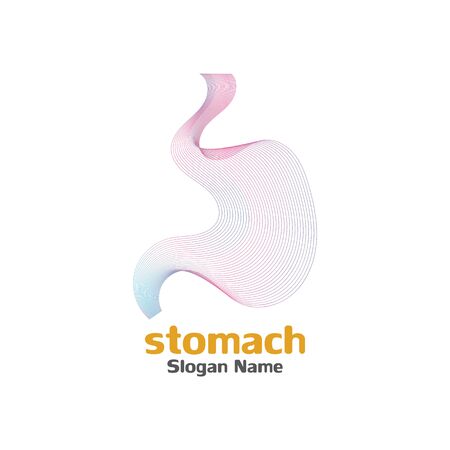 Stomach care icon logo designs concept vector illustrationのイラスト素材