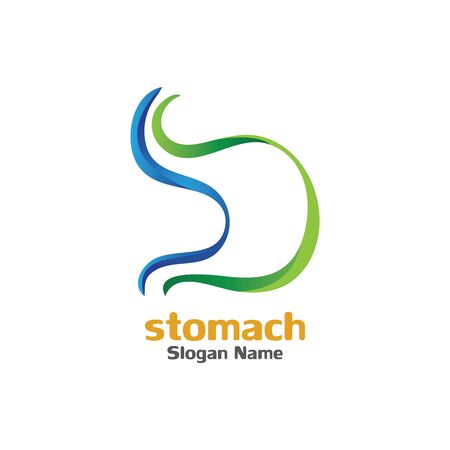 Stomach care icon logo designs concept vector illustrationのイラスト素材