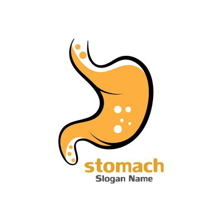 Stomach care icon logo designs concept vector illustrationのイラスト素材