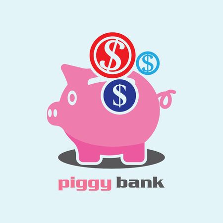 Piggy Bank icon vector illustration logo template for many purposeのイラスト素材