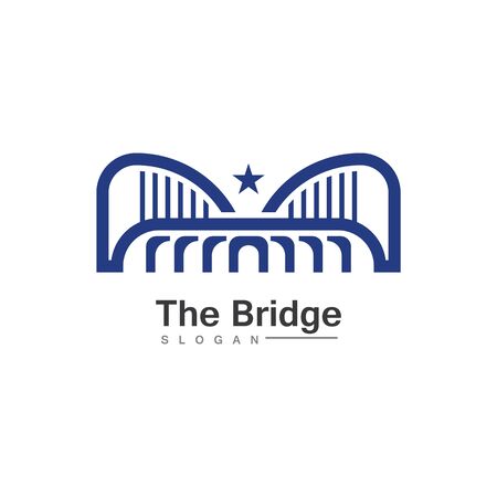 Business Bridge Logo Design Vector Icon Template designのイラスト素材