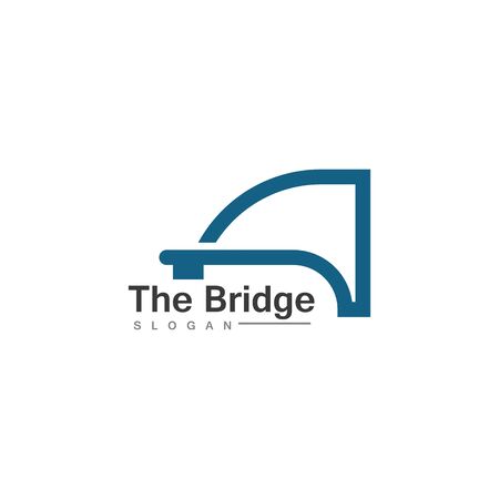 Business Bridge Logo Design Vector Icon Template designのイラスト素材