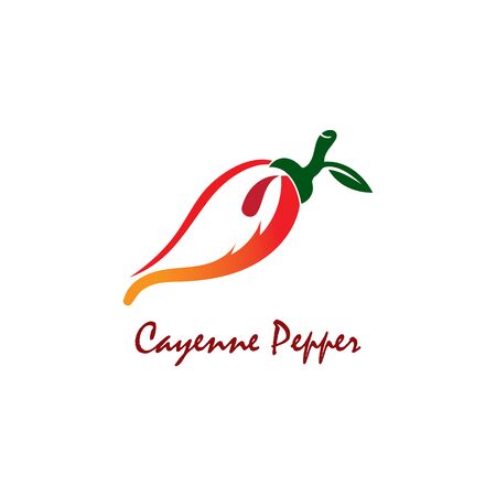 Cayenne Pepper creative inspiration vector designのイラスト素材