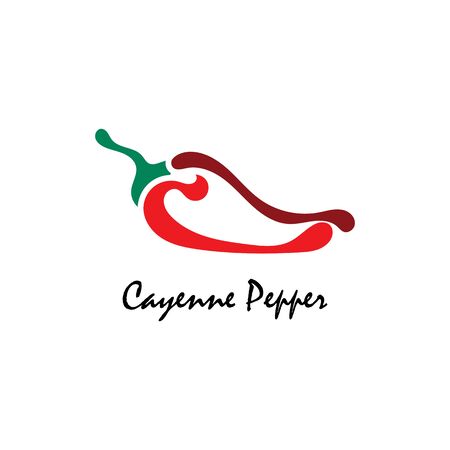 Cayenne Pepper creative inspiration vector designのイラスト素材