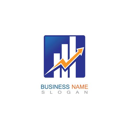 Business trading Finance Logo template vector icon designのイラスト素材