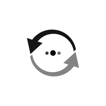 Circle loading spinning website template buffering waiting indicator iconsのイラスト素材