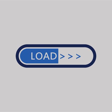 Flat loading bar website template buffering waiting indicator icons