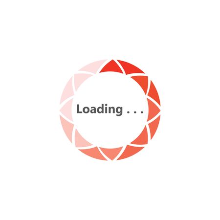 Circle loading spinning Progress upload template buffering waiting indicator iconsのイラスト素材
