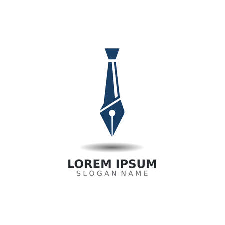 Pen logo inspiration creative concept  template unique vector designのイラスト素材