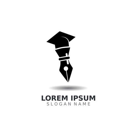 Pen logo inspiration creative concept  template unique vector designのイラスト素材