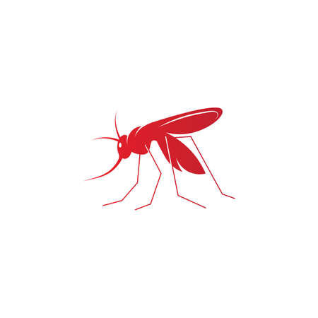 Mosquito icon vector insert mosquito flat illustration icon appのイラスト素材