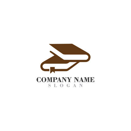 Book reading Logo inspiration Template business Designのイラスト素材