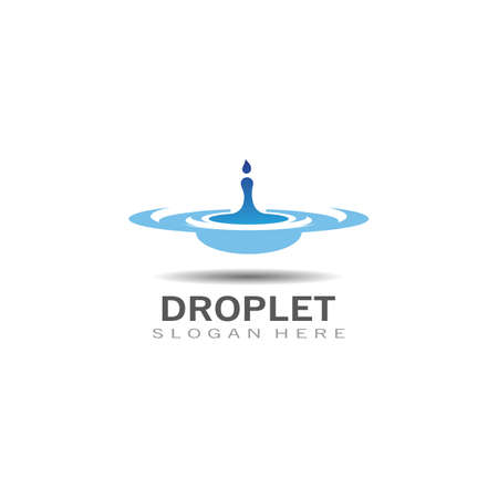 Droplet water creative simple vector logo design templateのイラスト素材