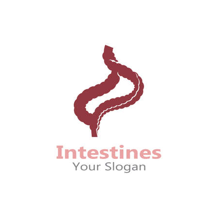 Intestine human Logo Collections digestion Organ medicalのイラスト素材