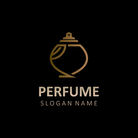 Abstract isolated luxury Perfume logo cosmetic for business templateのイラスト素材