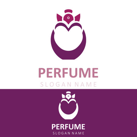 Abstract isolated luxury Perfume logo cosmetic for business templateのイラスト素材