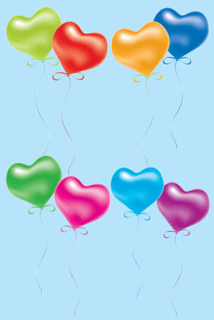 vector illustration of colorful balloonsのイラスト素材
