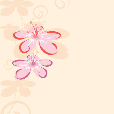  abstract floral backgroundのイラスト素材