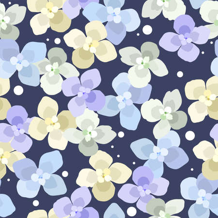 Vector seamless floral backgroundのイラスト素材