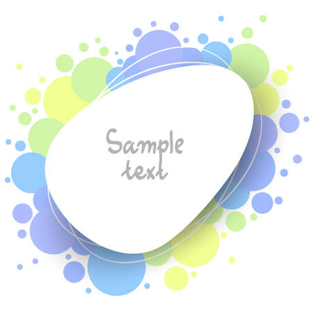 abstract colorful background with empty shape and copy-space, vectorのイラスト素材