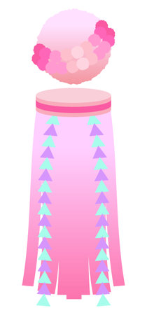 Illustration of Tanabata Festival streamerのイラスト素材