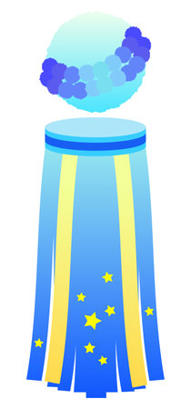 Illustration of Tanabata Festival streamerのイラスト素材