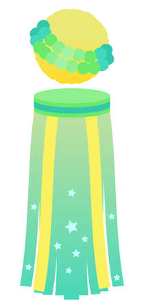 Illustration of Tanabata Festival streamerのイラスト素材