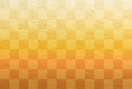 Postcard template with gold checkerboard horizontal designのイラスト素材