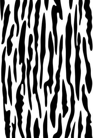 Vertical postcard template with a black and white tiger patternのイラスト素材