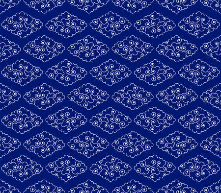 Chinese style traditional cloud pattern illustrationのイラスト素材