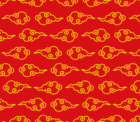 Chinese style traditional cloud patternのイラスト素材