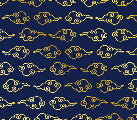 Chinese style traditional cloud patternのイラスト素材