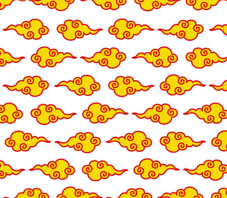 Chinese-style traditional cloud patternのイラスト素材