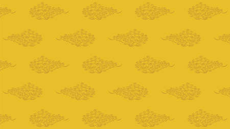 Illustration for the background where abstract cloud patterns are lined upのイラスト素材