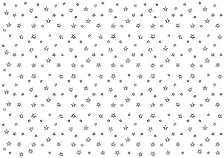 Black and white illustration with stars.
It is a background illustration of a design with simple line drawings scattered with stars.のイラスト素材