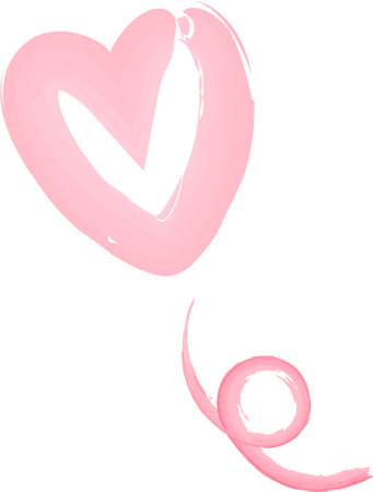 In this page, We offer the clip art of bouncing heart drawn by watercolor. A simple pink heart icon painted in watercolor.のイラスト素材