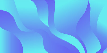Abstract Blue and Light Blue Gradient Background with Flowing Curves. Abstract Background with Fluid Wave Patterns.のイラスト素材