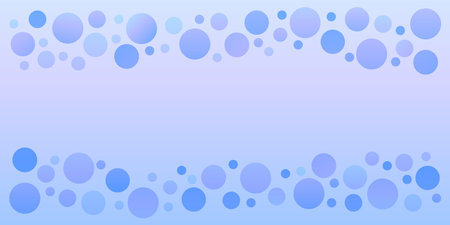 Beautiful Gradient Polka Dot Background in Light Blue and Purple. It is a fantastic polka dot pattern in pale purple.のイラスト素材